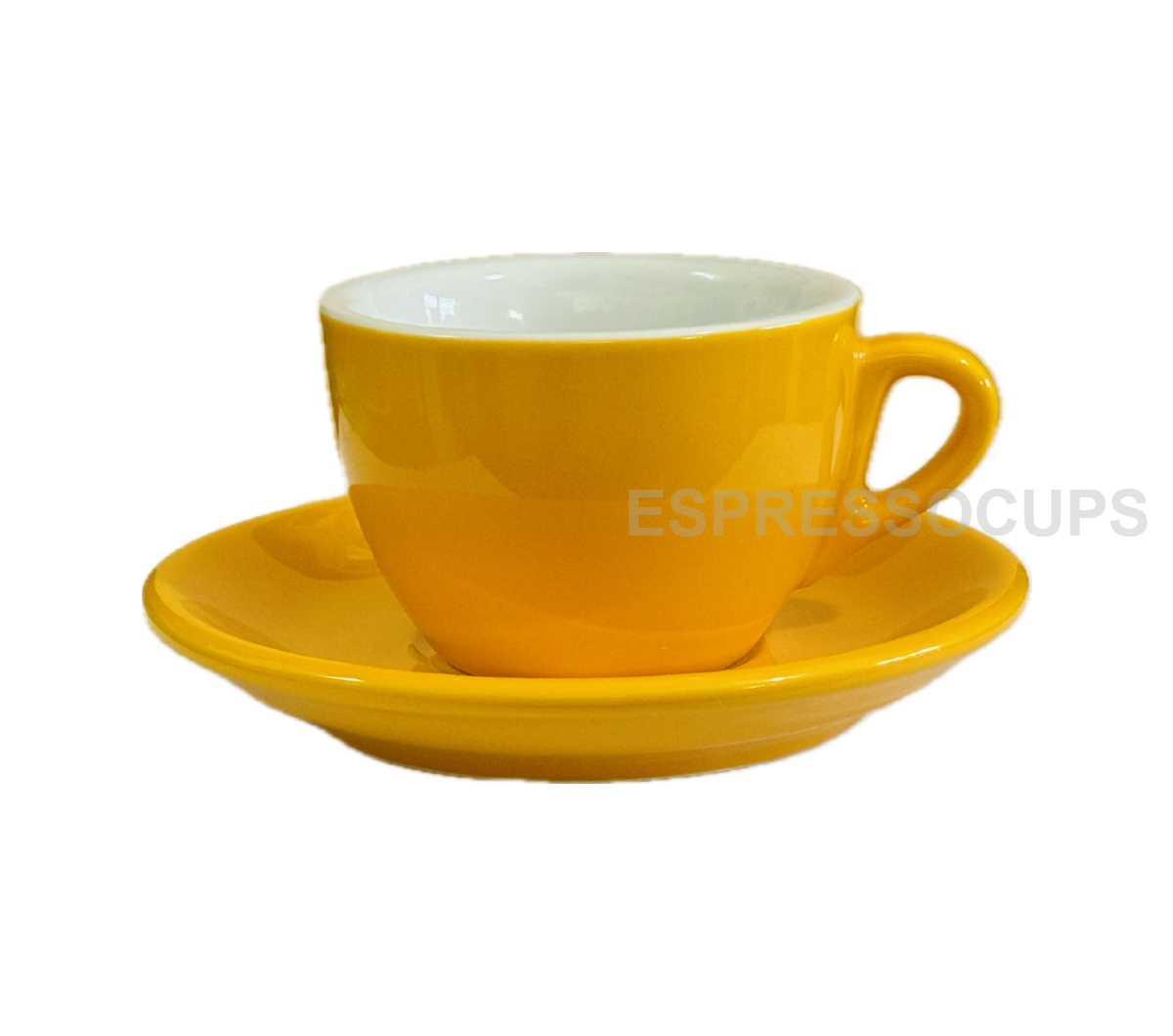 "ROSA" Cappuccino Cups 165ml - yellow